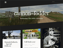 Tablet Screenshot of cannon-fodder.com